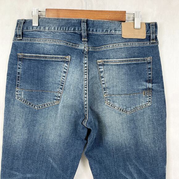 Aeropostale Mens Jeans Slim Dark Wash Destroyed Stretch Street Grunge Distressed - Picture 6 of 12